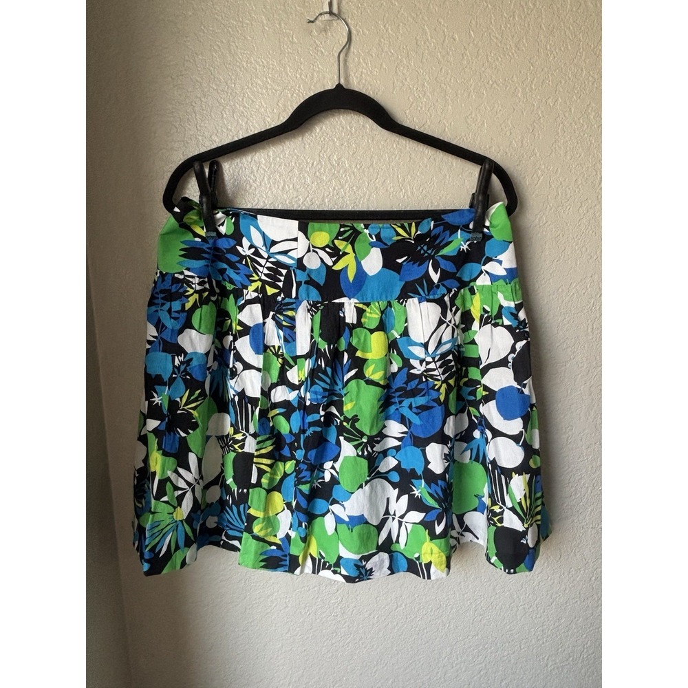 NWT KENNETH COLE TROPICAL FLORAL PRINT SKIRT MED 10 M - Picture 5 of 8